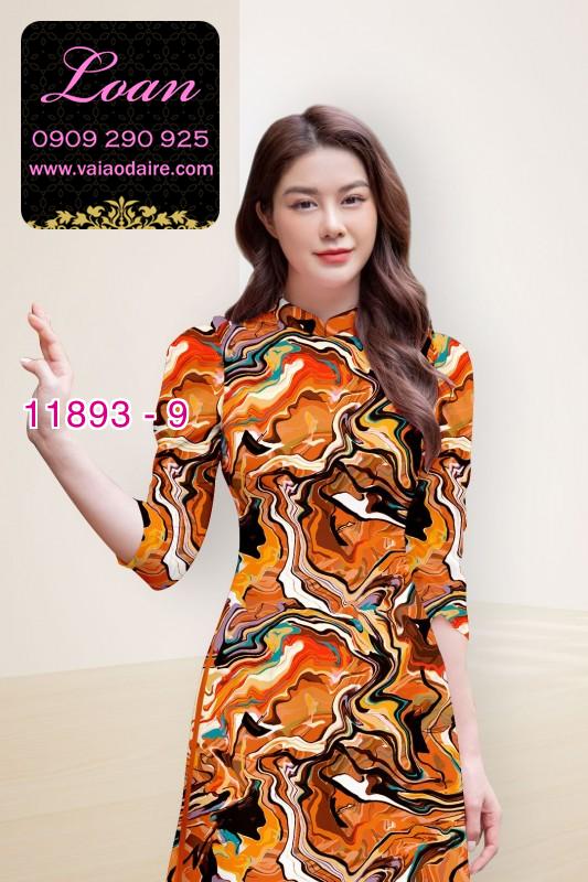 Vải áo dài hoa in 3D