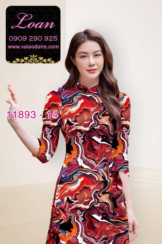 Vải áo dài hoa in 3D