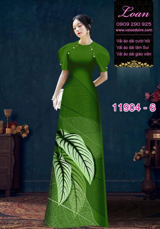 Vải áo dài hoa in 3D