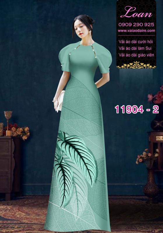 Vải áo dài hoa in 3D