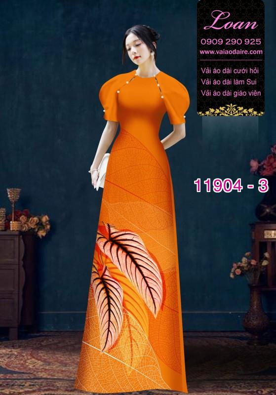 Vải áo dài hoa in 3D