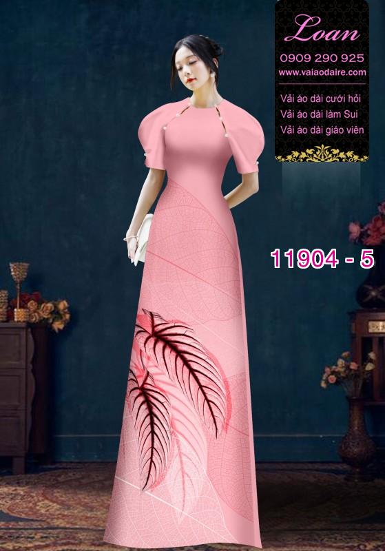 Vải áo dài hoa in 3D
