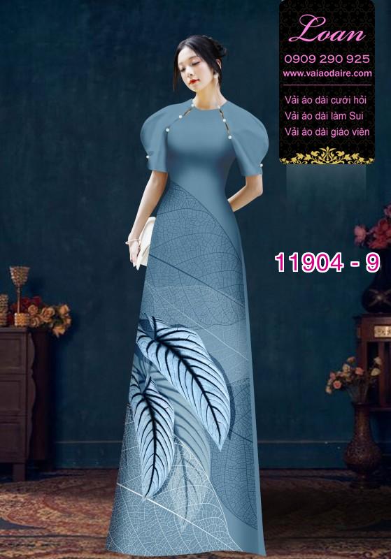 Vải áo dài hoa in 3D