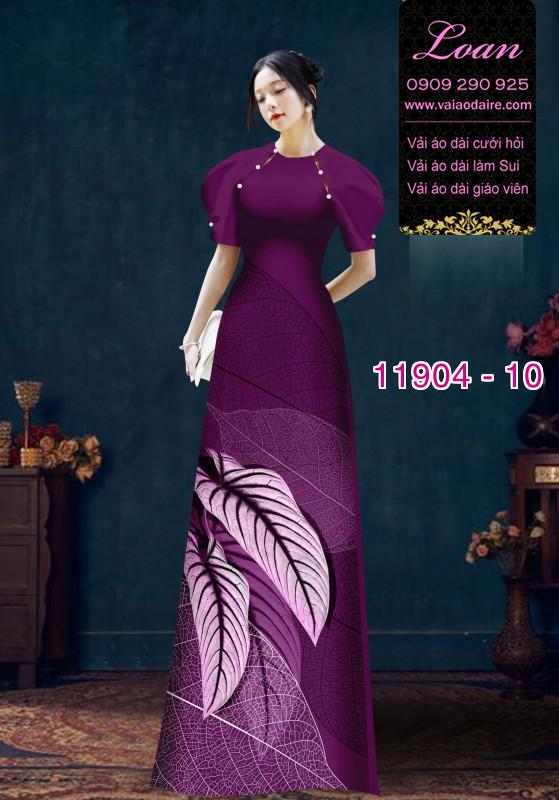 Vải áo dài hoa in 3D