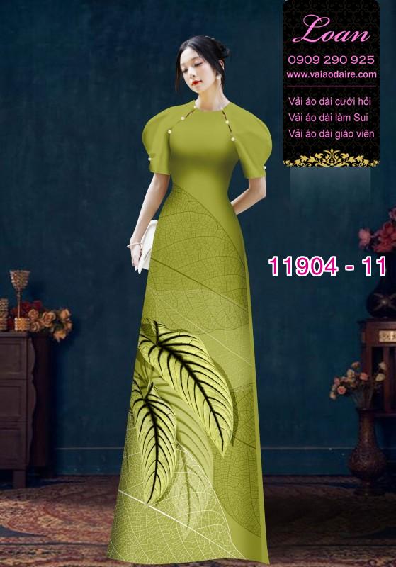 Vải áo dài hoa in 3D