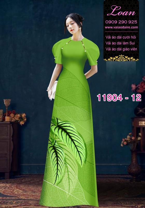 Vải áo dài hoa in 3D