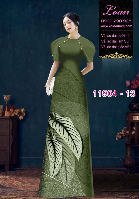 Vải áo dài hoa in 3D