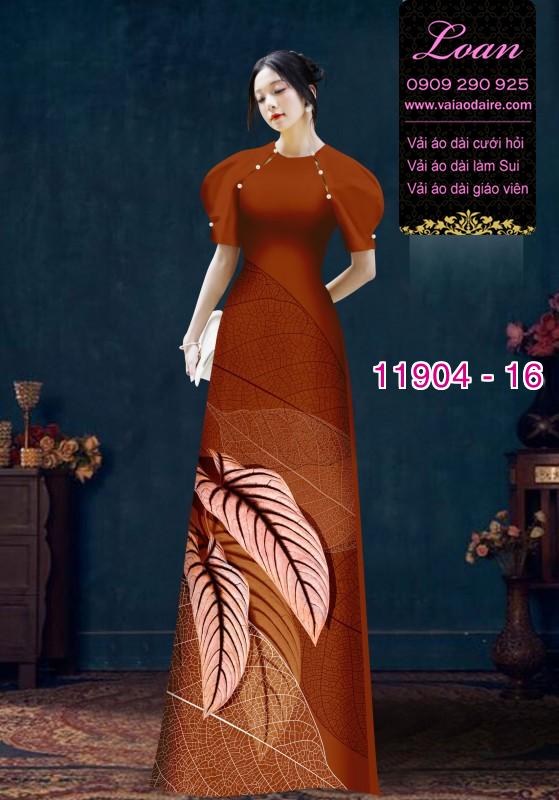 Vải áo dài hoa in 3D
