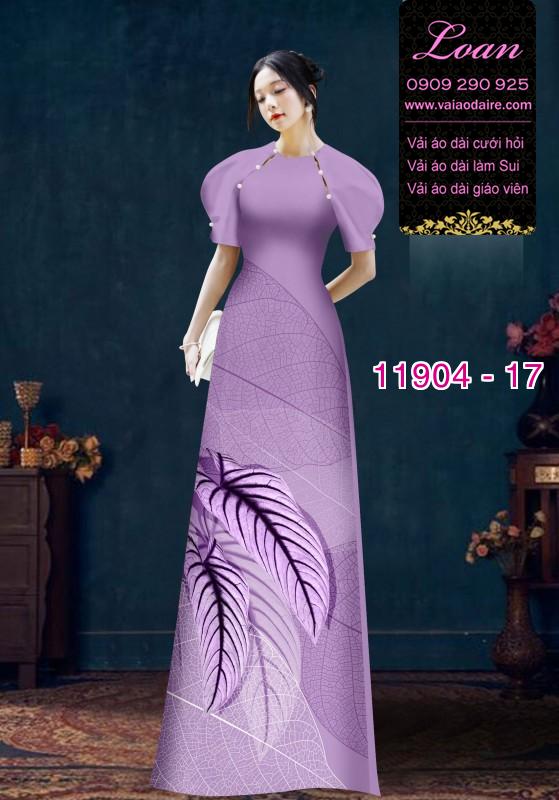 Vải áo dài hoa in 3D