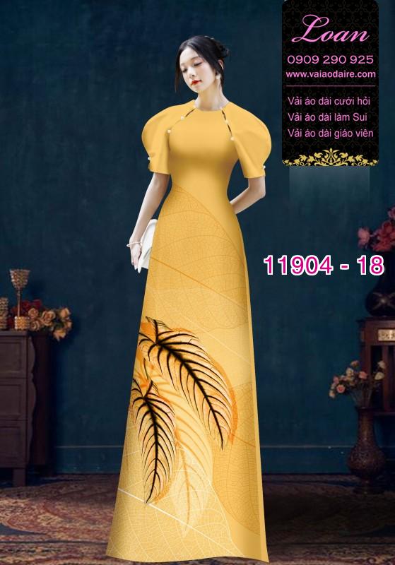 Vải áo dài hoa in 3D