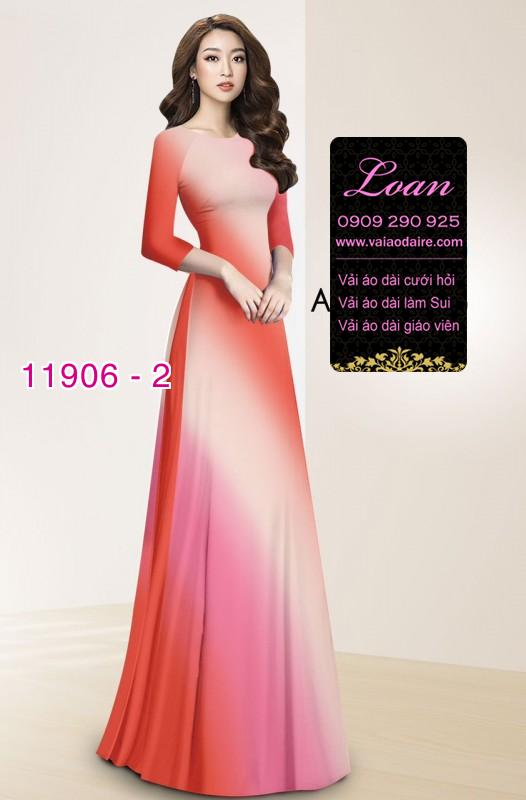 Vải áo dài in 3D loang màu