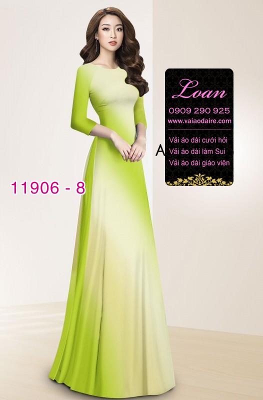 Vải áo dài in 3D loang màu