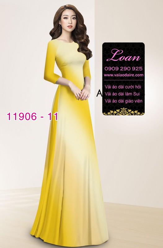 Vải áo dài in 3D loang màu