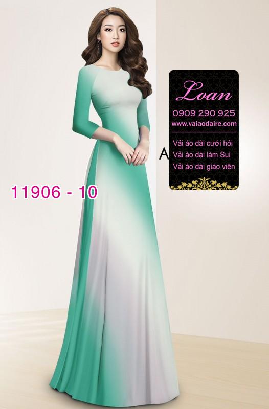 Vải áo dài in 3D loang màu