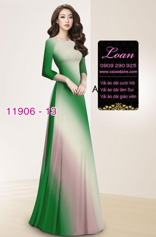 Vải áo dài in 3D loang màu
