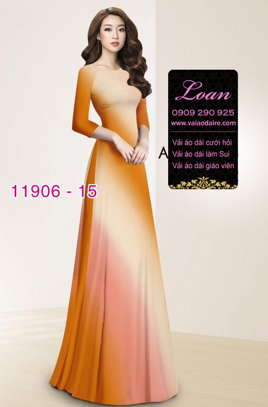 Vải áo dài in 3D loang màu