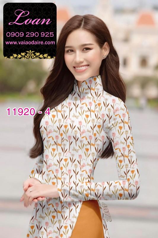 Vải áo dài hoa nhí
