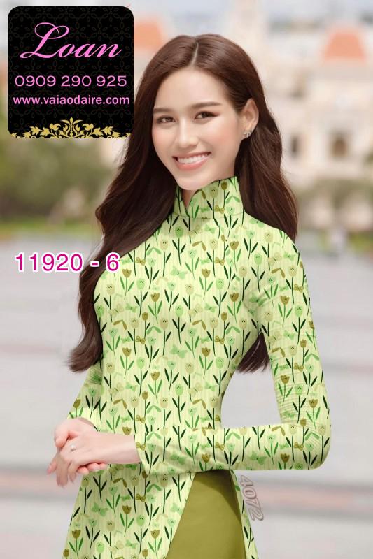 Vải áo dài hoa nhí