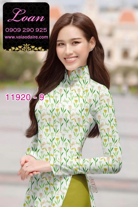 Vải áo dài hoa nhí