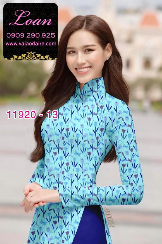 Vải áo dài hoa nhí