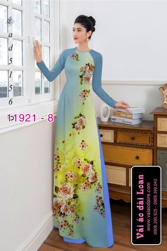 Vải áo dài hoa in 3D