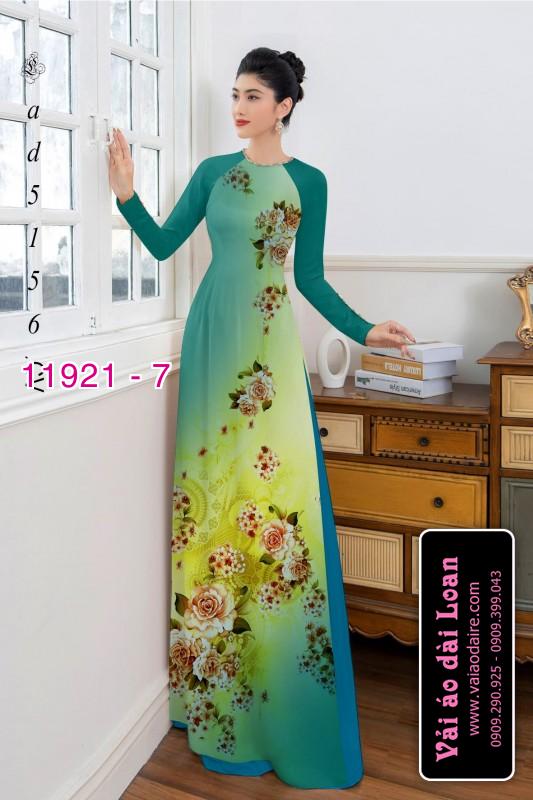 Vải áo dài hoa in 3D
