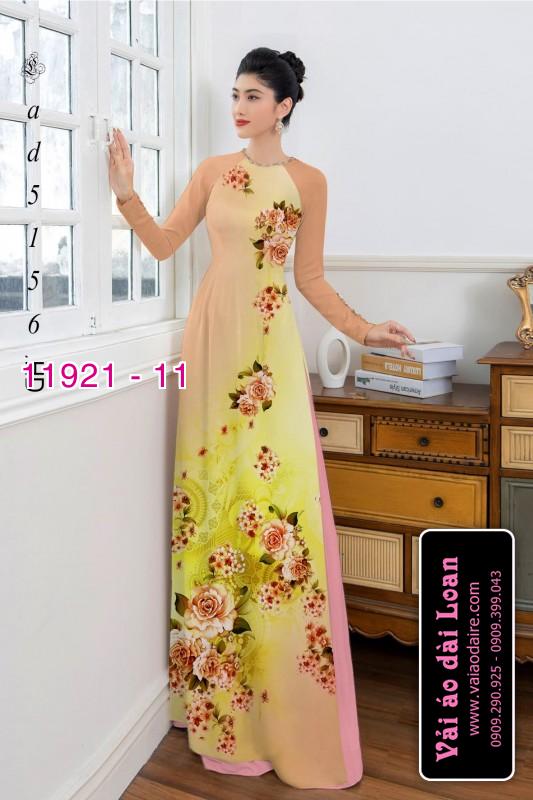 Vải áo dài hoa in 3D