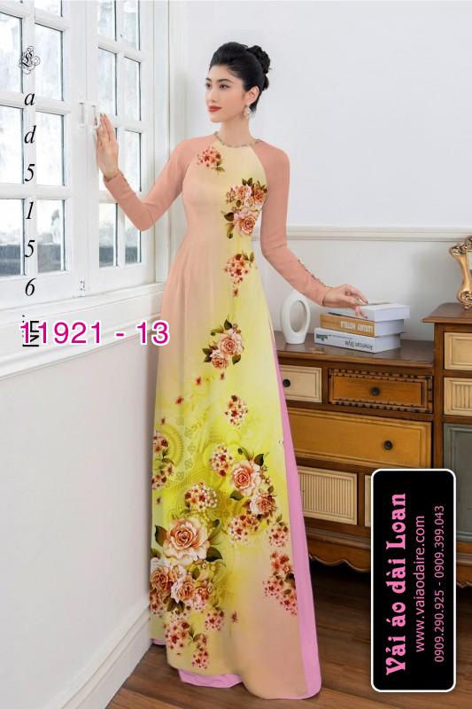 Vải áo dài hoa in 3D