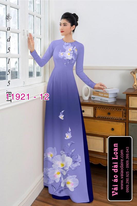 Vải áo dài hoa in 3D