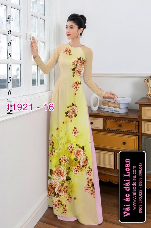 Vải áo dài hoa in 3D