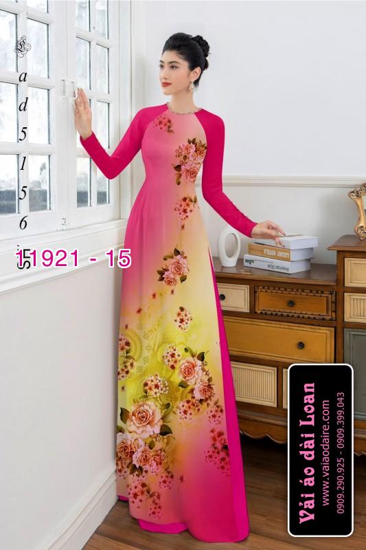 Vải áo dài hoa in 3D