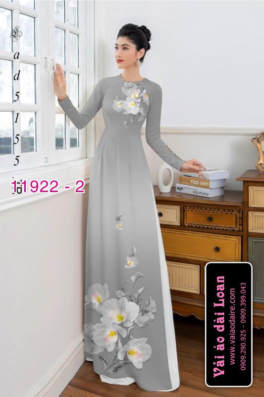 Vải áo dài hoa in 3D