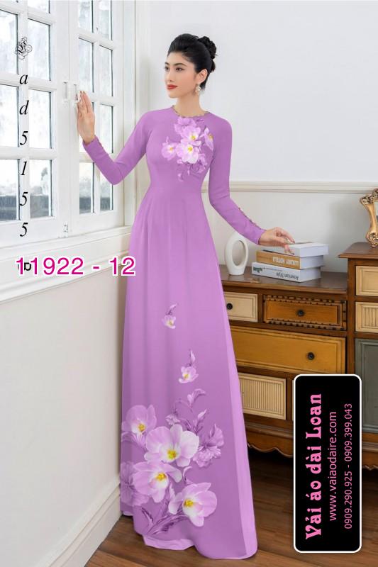 Vải áo dài hoa in 3D