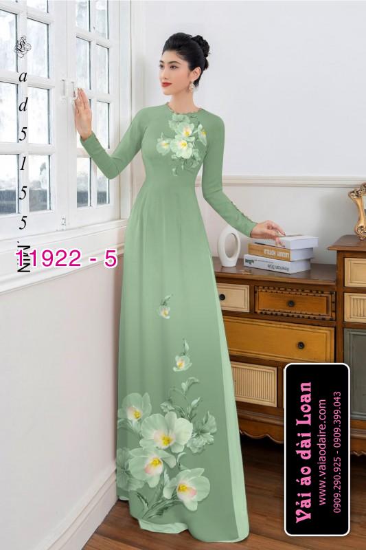 Vải áo dài hoa in 3D