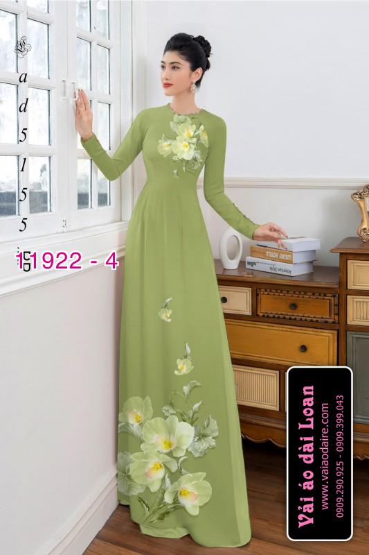 Vải áo dài hoa in 3D