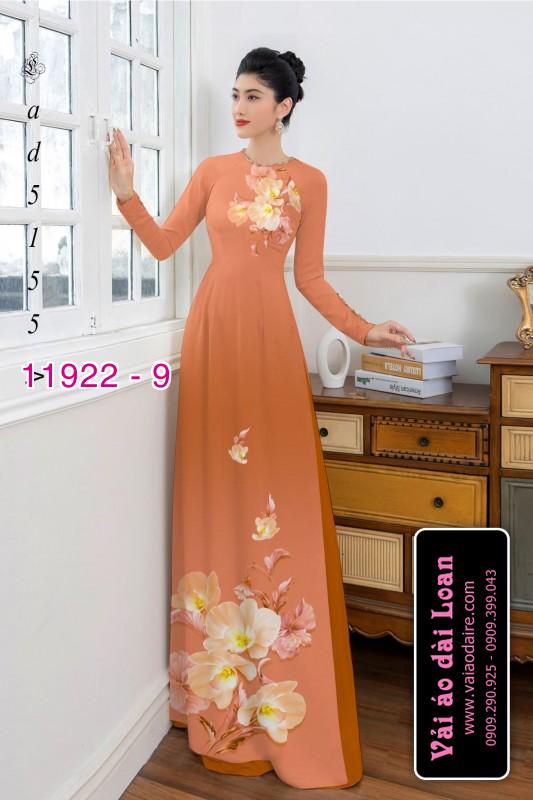 Vải áo dài hoa in 3D
