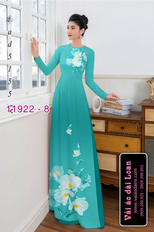 Vải áo dài hoa in 3D