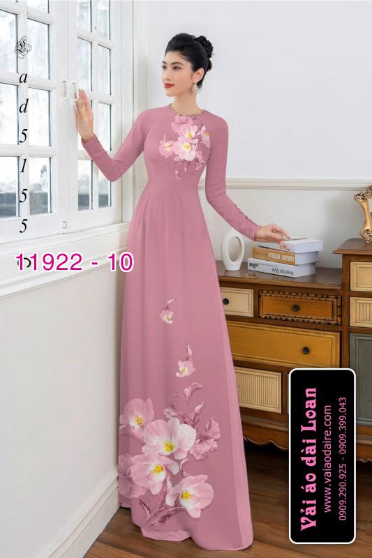 Vải áo dài hoa in 3D