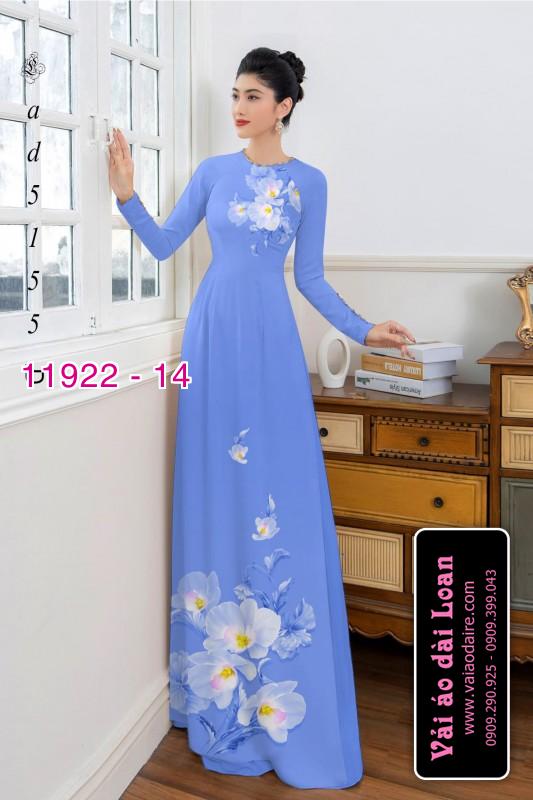 Vải áo dài hoa in 3D