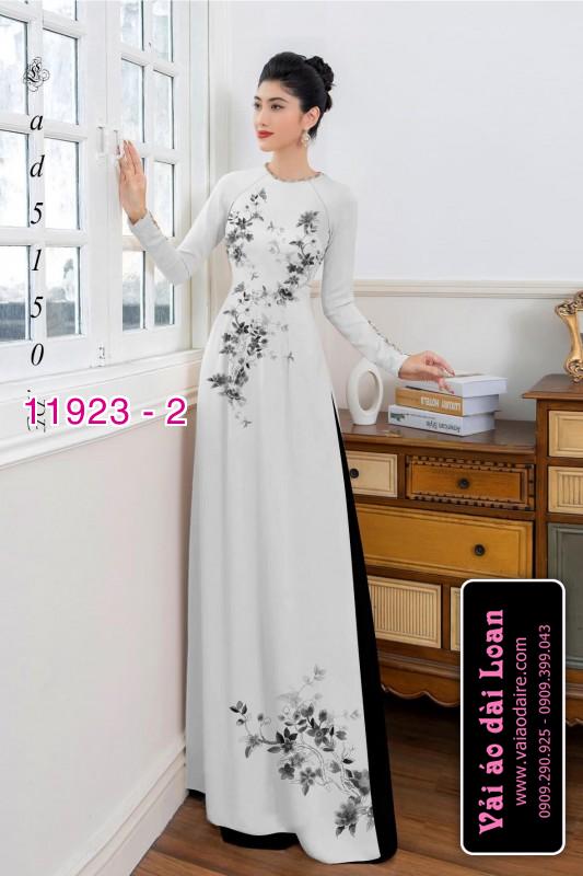 Vải áo dài hoa in 3D