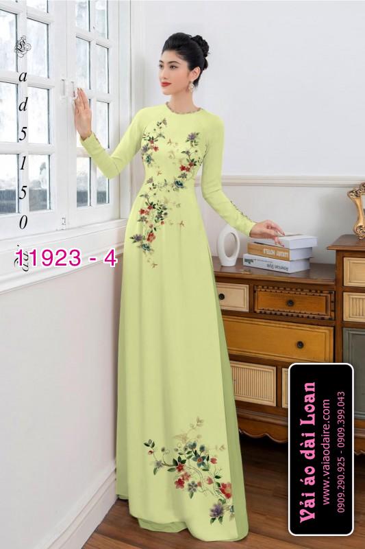 Vải áo dài hoa in 3D
