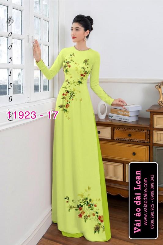 Vải áo dài hoa in 3D