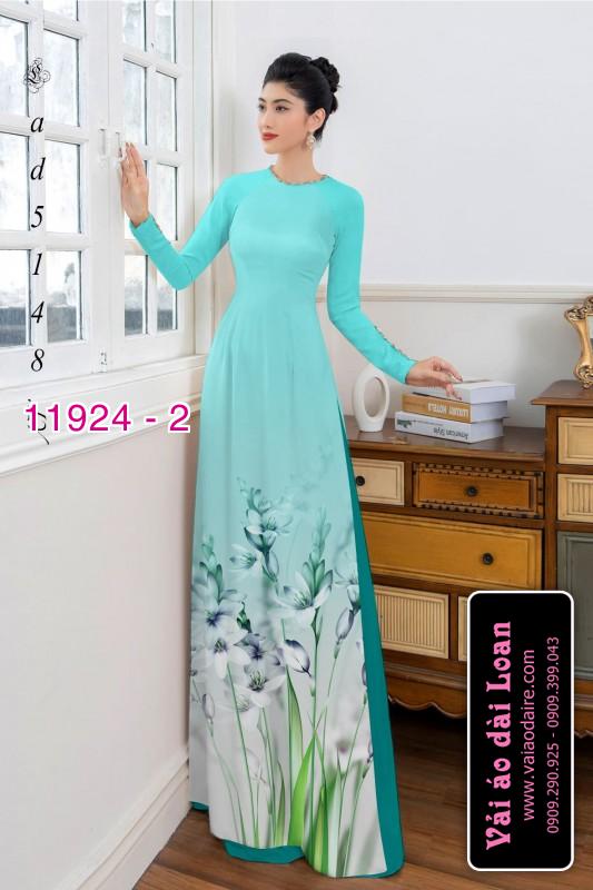 Vải áo dài hoa in 3D
