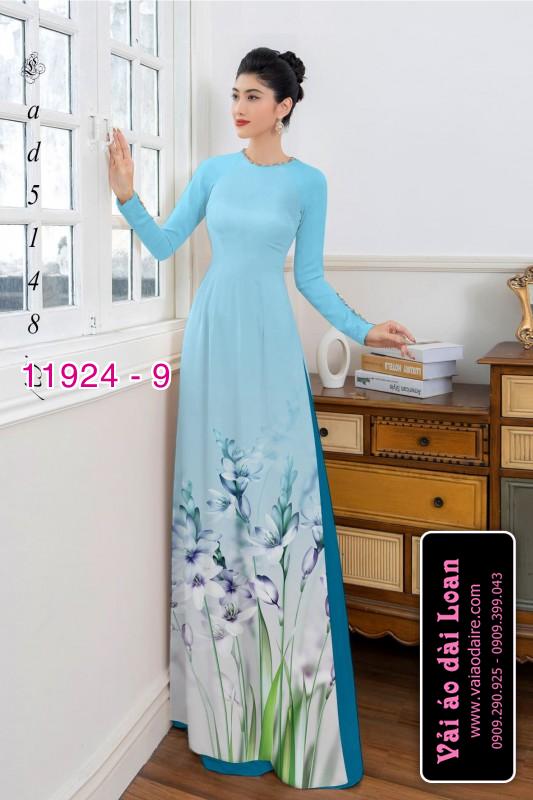 Vải áo dài hoa in 3D