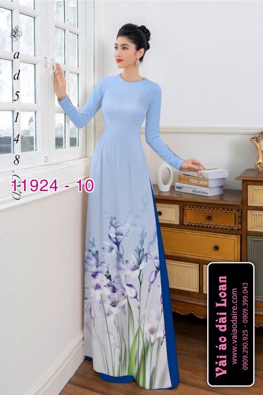 Vải áo dài hoa in 3D