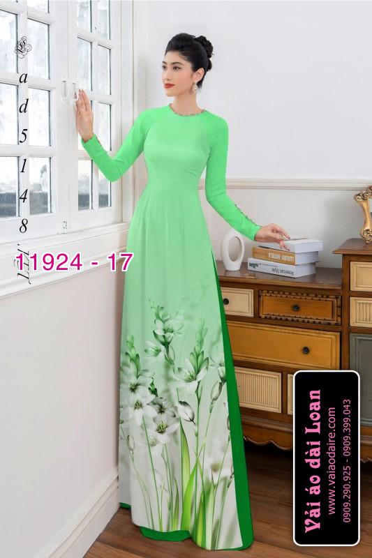 Vải áo dài hoa in 3D