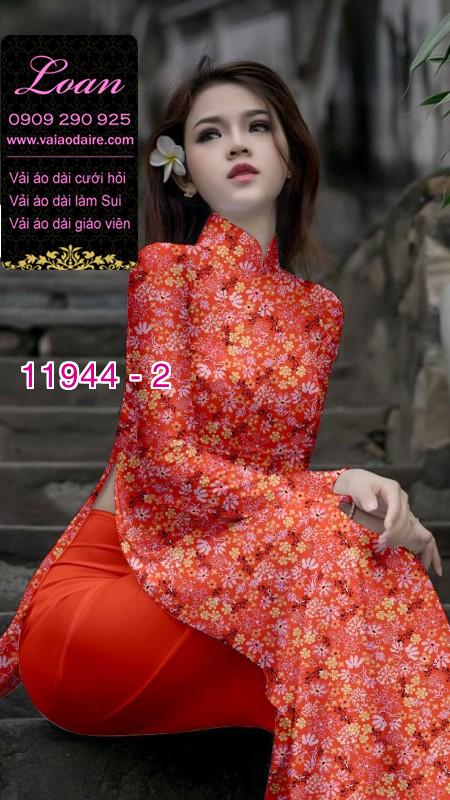 Vải áo dài hoa nhí in 3D Vải áo dài hoa nhí in 3D