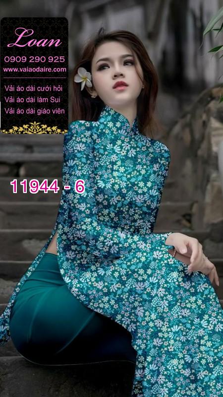 Vải áo dài hoa nhí in 3D Vải áo dài hoa nhí in 3D