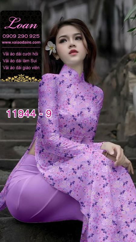 Vải áo dài hoa nhí in 3D Vải áo dài hoa nhí in 3D
