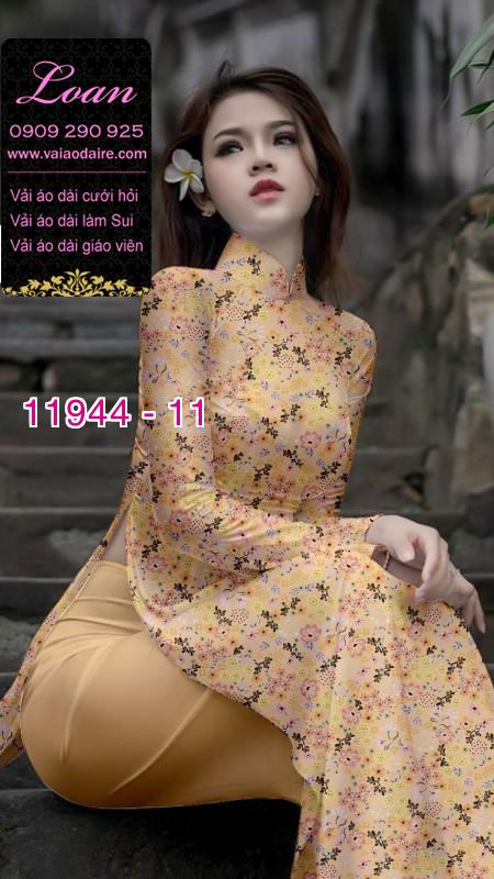 Vải áo dài hoa nhí in 3D Vải áo dài hoa nhí in 3D